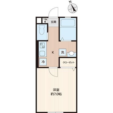 レミオパレス稲毛の物件間取画像